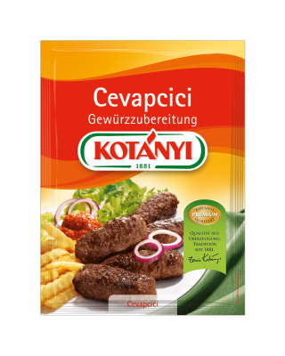 Kotányi Cevapcici Gewürzzubereitung im Brief