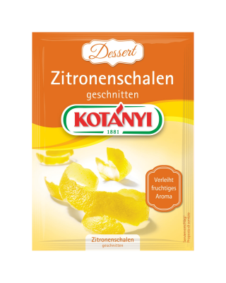 Kotányi Zitronenschalen geschnitten im Brief