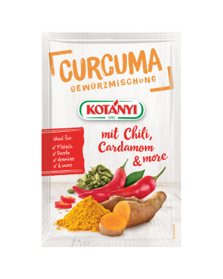 Kotányi Curcuma mit Chili, Cardamom & More Gewürzmischung im Brief