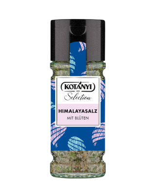 Kotányi Selection Himalayasalz mit Blüten im 100ml Glas