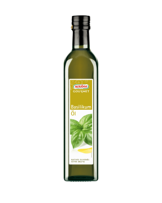 Kotányi Gourmet Basilikum Öl in der 500ml Flasche