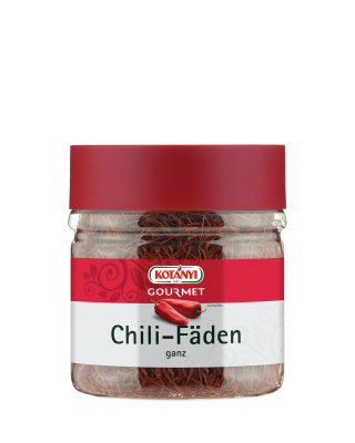 Kotányi Gourmet Chili Fäden ganz in der 400ccm Dose