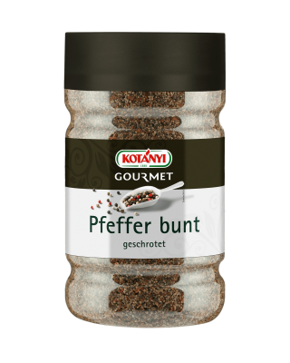 Kotányi Gourmet Pfeffer bunt geschrotet in der Dose