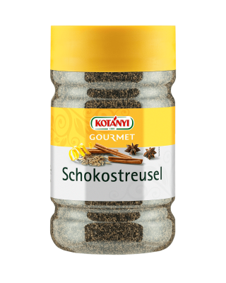 Kotányi Gourmet Schokostreusel in der 1200ccm Dose