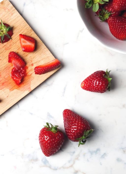 liegende Erdbeeren
