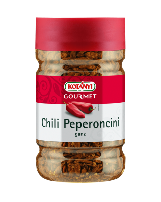 Kotányi Gourmet Chili Peperoncini ganz in der 1200ccm Dose