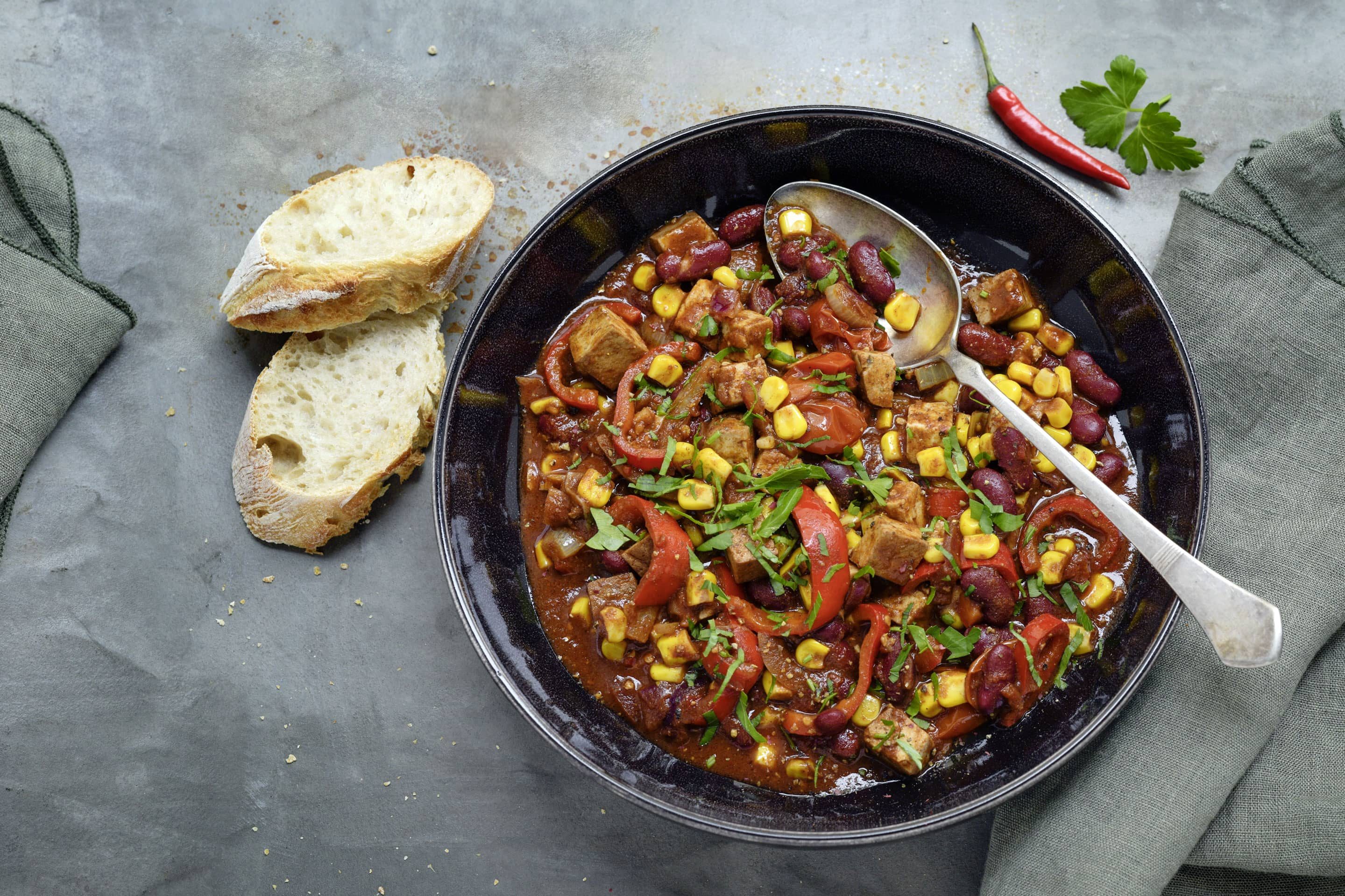 Chili Sin Carne With Corn And Beans Recipe Kotanyi