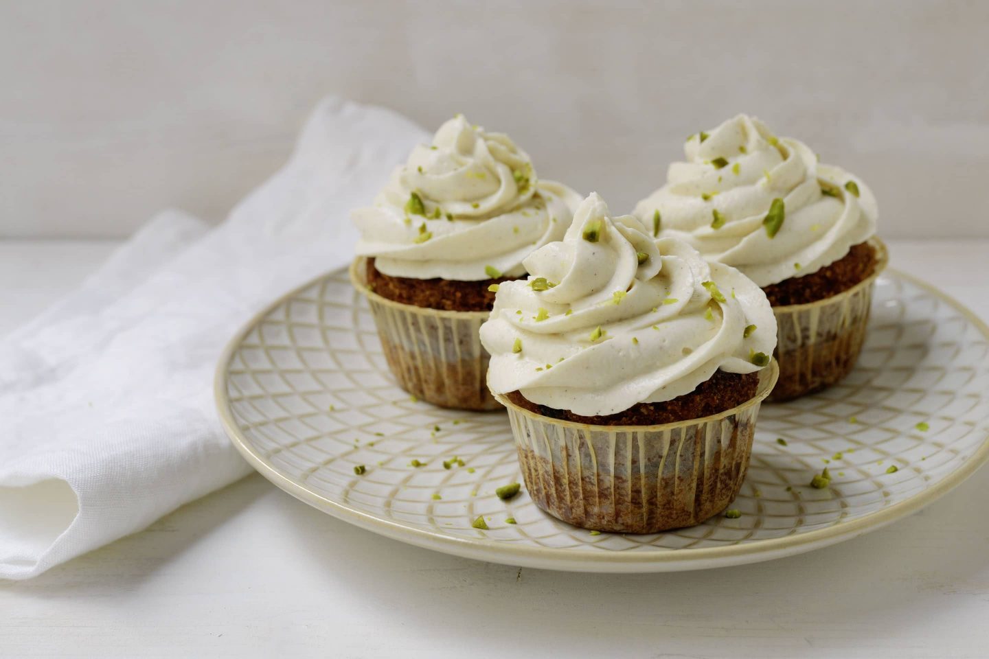 Karottenkuchen Cupcakes mit Pistazien